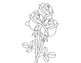 Dibujo de A bouquet of roses