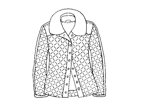 A jacket coloring page
