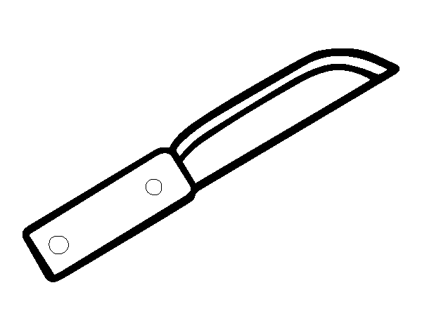 Knife Coloring Sheet Coloring Pages