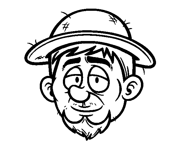 A peasant coloring page