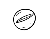 Dibujo de A round bread