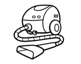 A vacuum cleaner coloring page