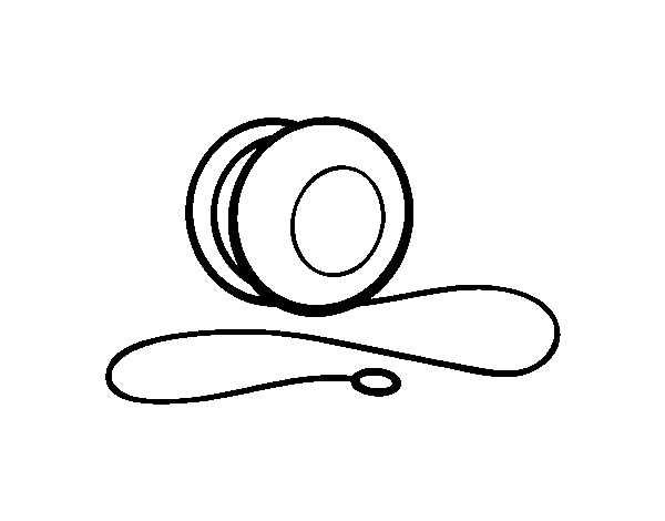 A yo-yo coloring page