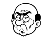 Dibujo de Angry sir face