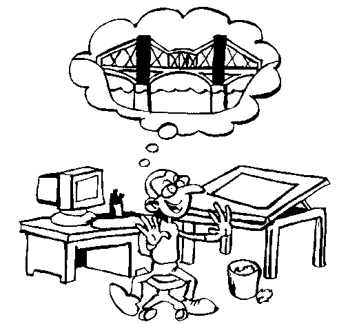 Architect coloring page
