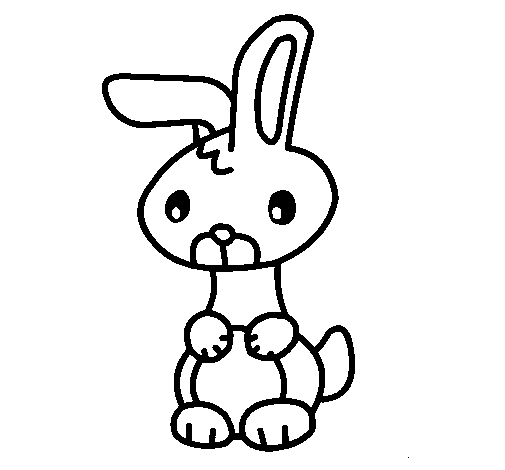 Art the rabbit coloring page
