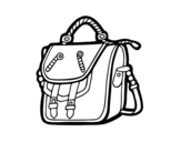 Bag backpack coloring page