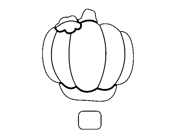 Balloon-Pumpkin coloring page
