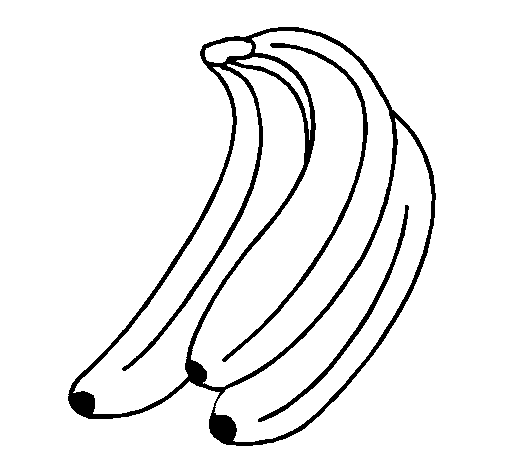 Bananas coloring page
