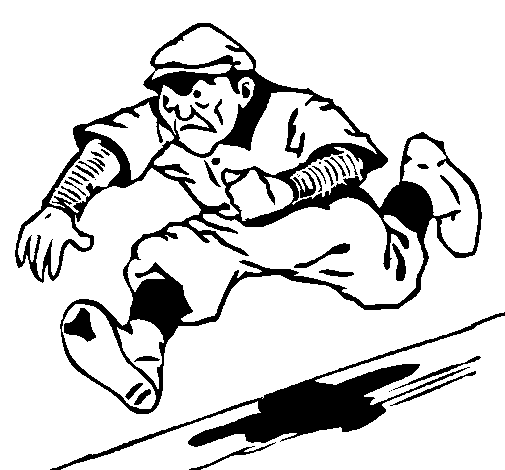 Baseball diamond coloring page