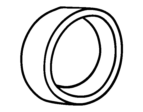 Basic wedding ring coloring page - Coloringcrew.com
