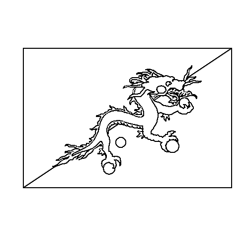 Bhutan coloring page