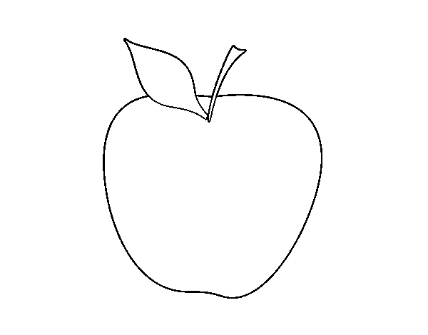 Big apple coloring page