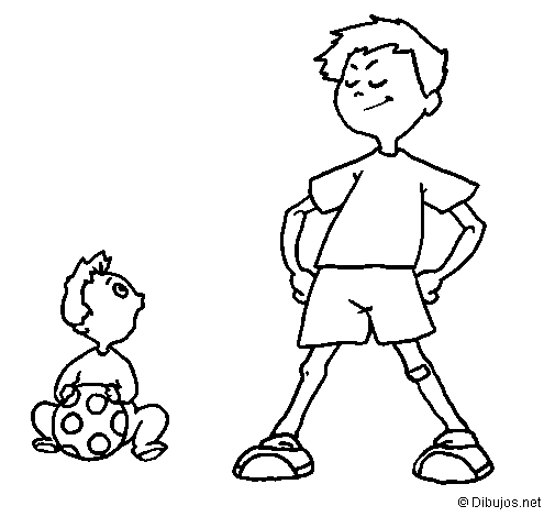 Big brother coloring page