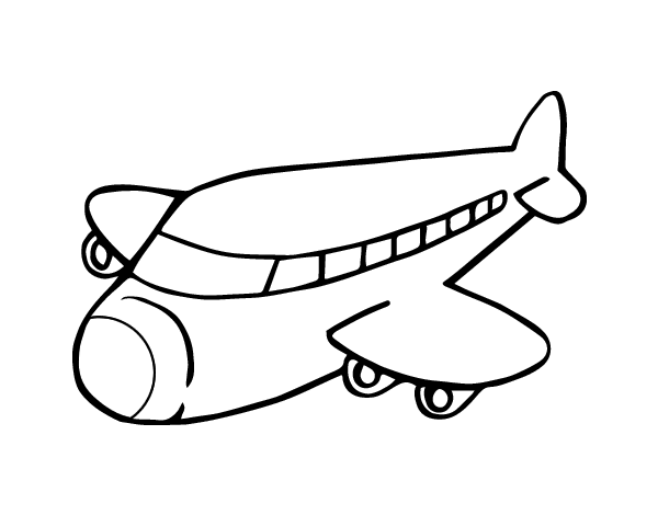 Boeing plane coloring page - Coloringcrew.com