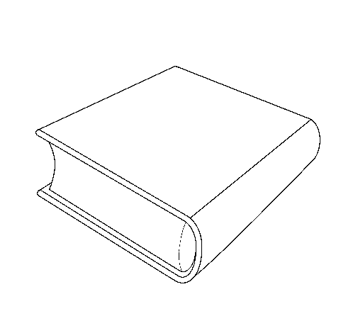 Book coloring page