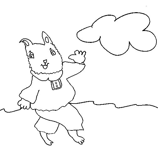 Bunny coloring page