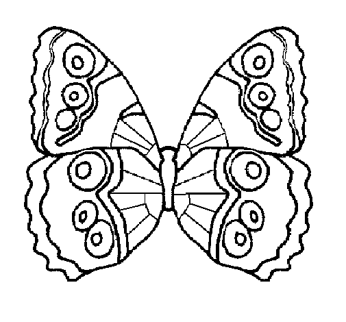 Butterfly 1a coloring page
