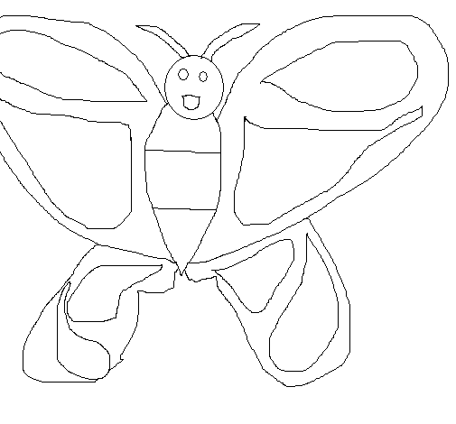 Butterfly 6 coloring page - Coloringcrew.com