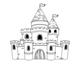 Castle princesses coloring page
