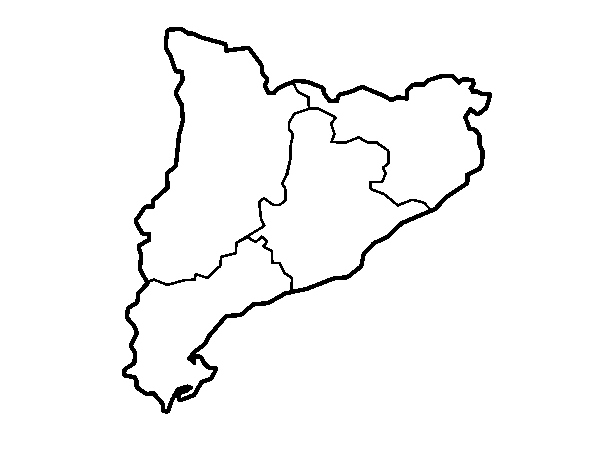 Catalonia coloring page
