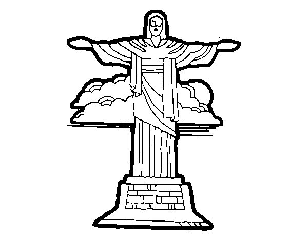 Christ the Redeemer coloring page