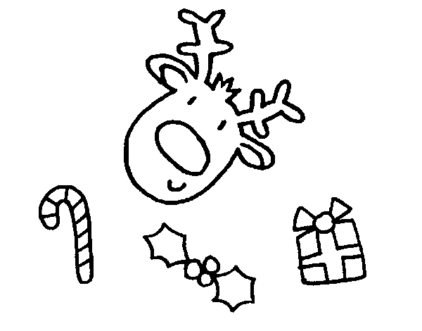 Christmas drawings coloring page