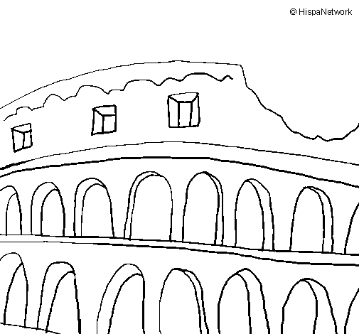 Colosseum coloring page