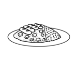 Combo plate coloring page