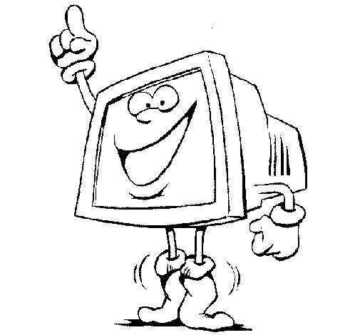 Computer coloring page