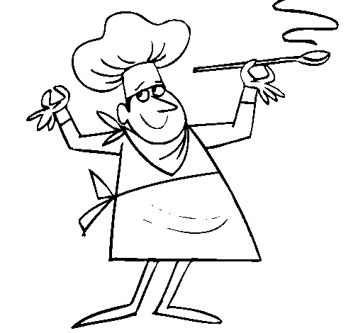 Cook II coloring page