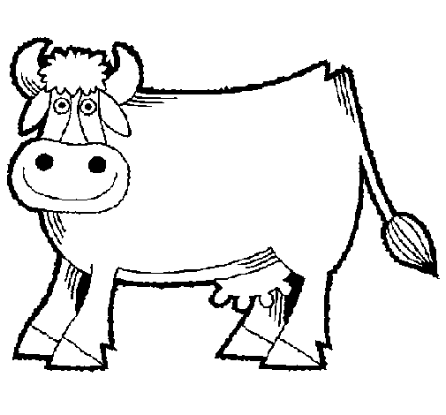Cow 1 coloring page