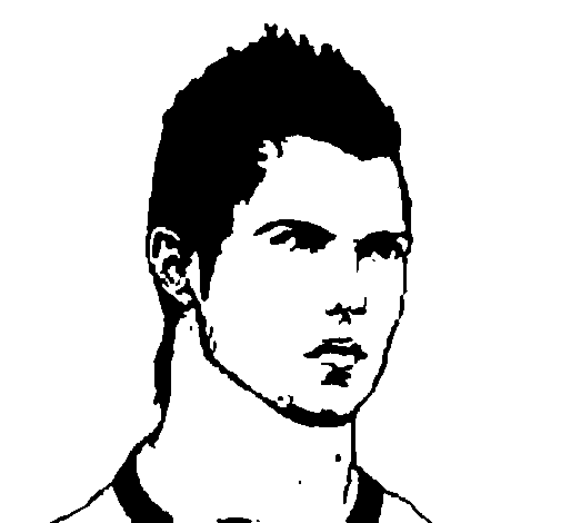 CR7 coloring page