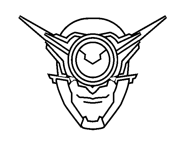 Cyclop mask coloring page