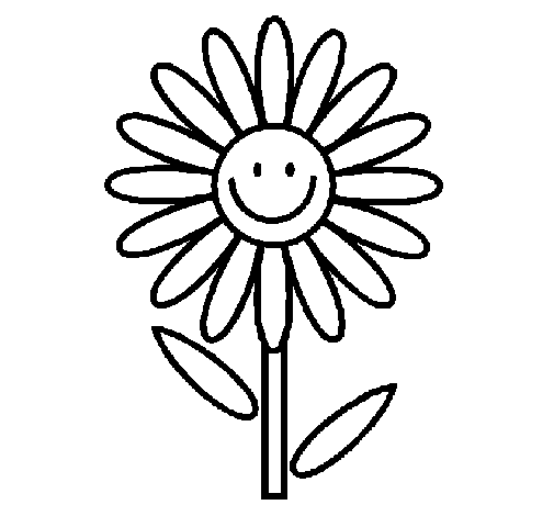 Daisy coloring page