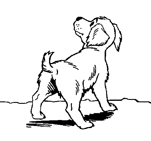 Dog III coloring page