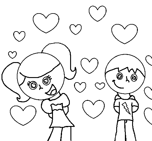 Dolls coloring page
