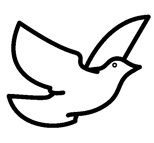 Dove of peace coloring page