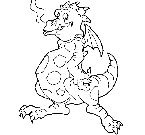 Dragon  coloring page