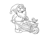 Dibujo de Dwarf with wheelbarrow