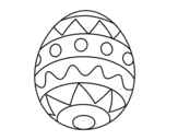 Easter egg infant coloring page