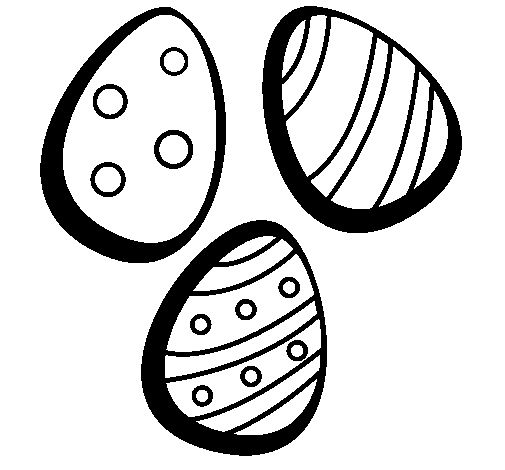 Easter eggs IV coloring page
