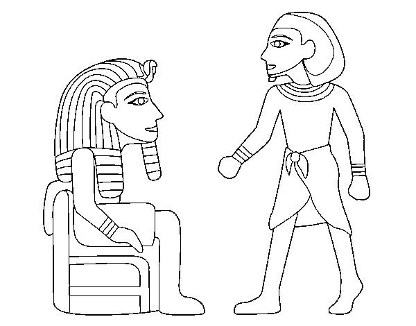 Egyptian kings coloring page