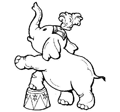 Elephant coloring page