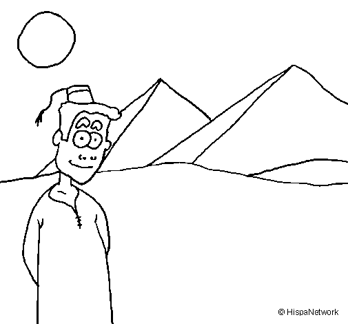 Epypt coloring page