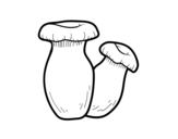 Eryngii mushroom coloring page