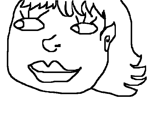 Face II coloring page
