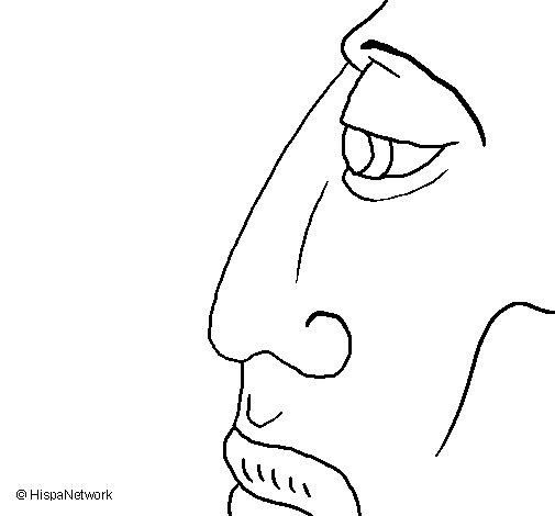Face coloring page