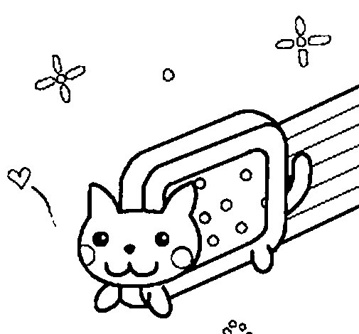 Fantasy Cat coloring page
