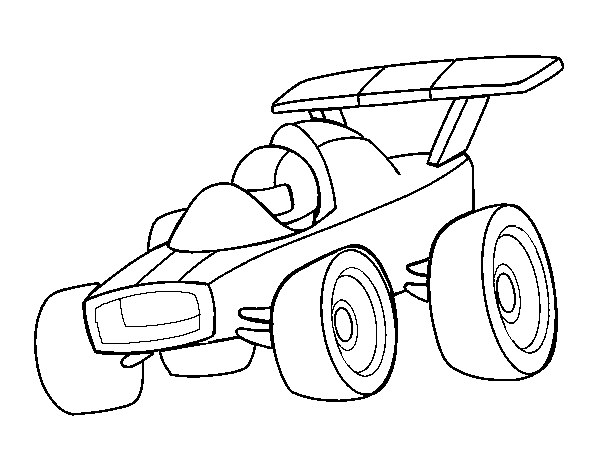 Fast Car coloring page
